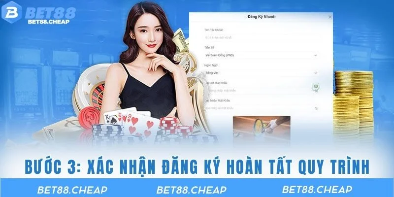 Xác nhận đăng ký hoàn tất quy trình