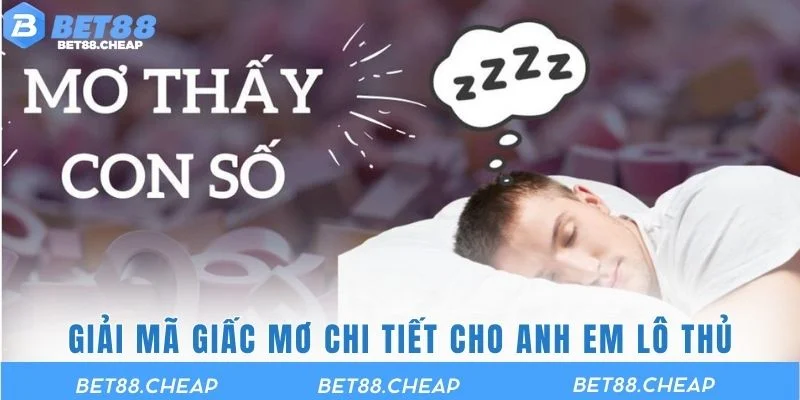 Giải mã giấc mơ chi tiết cho anh em lô thủ