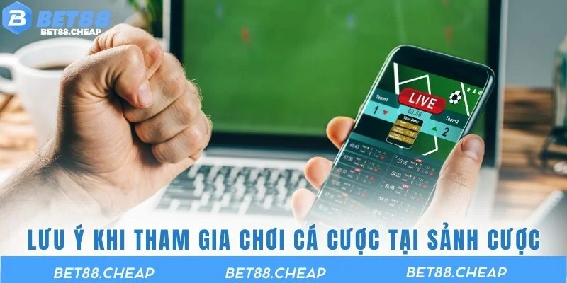 Lưu ý khi tham gia chơi cá cược tại sảnh cược