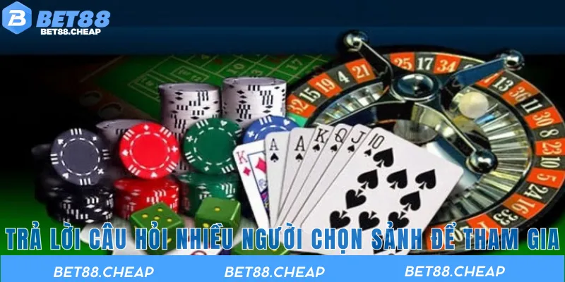 Trả lời câu hỏi nhiều người chọn sảnh để tham gia